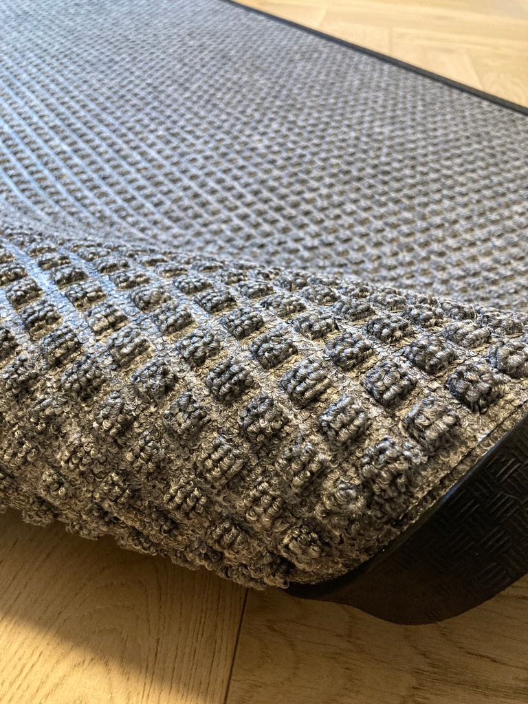 Wycieraczka materiałowa podgumowana 90cm x 150cm - szara - obrazek 3