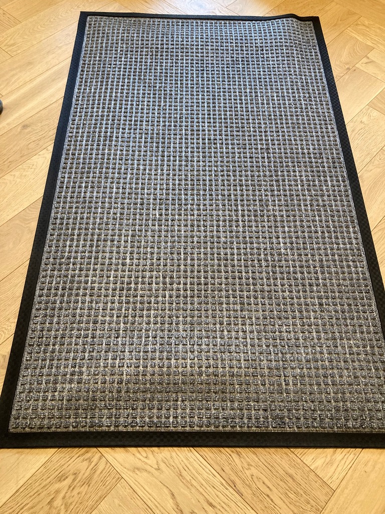 Wycieraczka materiałowa podgumowana 90cm x 150cm - szara