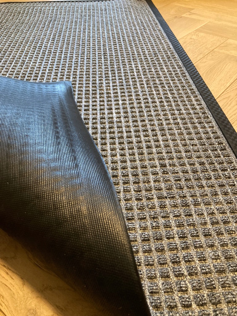 Wycieraczka materiałowa podgumowana 90cm x 150cm - szara - obrazek 4